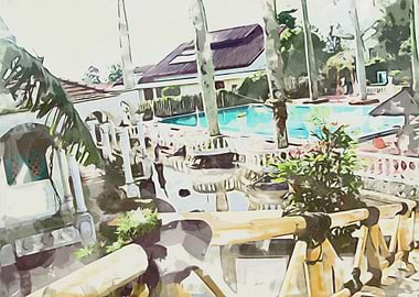 Nature view painting