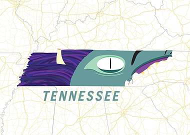Tennessee Monster Map