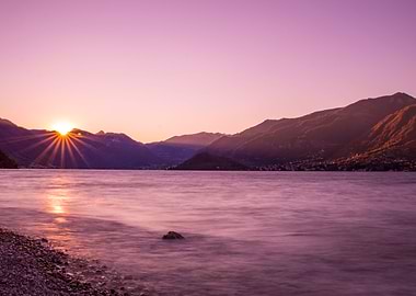 Sunset in Bellagio