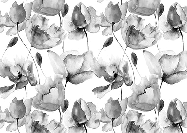 Tulips and Poppies Floral