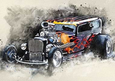 hot rod flames paint