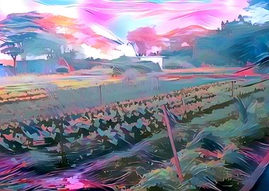 Stylized Farm Painting