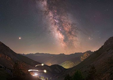 Milky Way over French Alps
