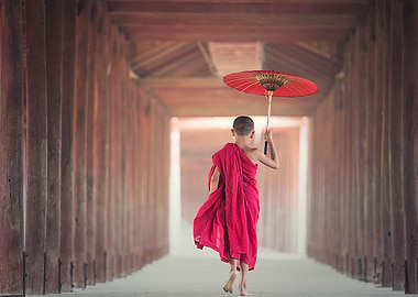 asian buddhism kid