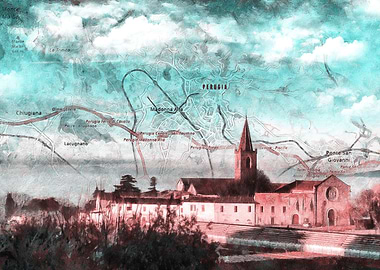Perugia map