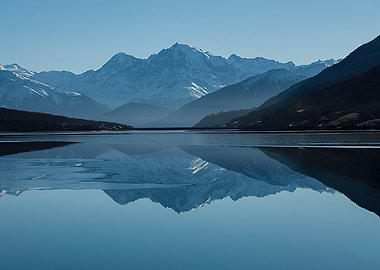 Mountain and reflection