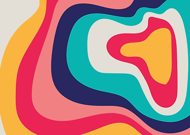 colorful abstract retro