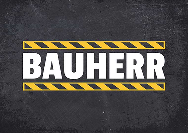 Bauherr Baustelle Schild