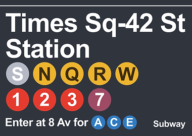 new york subway sign