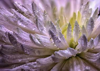 Dewy Lilac Flower Macro