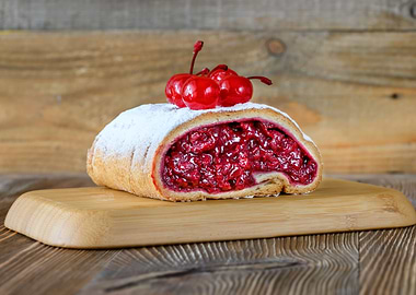 Cherry strudel