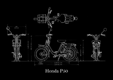Honda P50 Blueprint