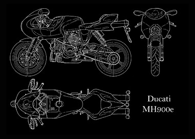 Ducati MH900e Blueprint