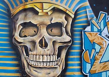 Skull Tut Ench Amun style