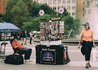 Anti Trump in the city