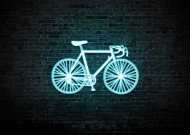 Retro Neon Bike