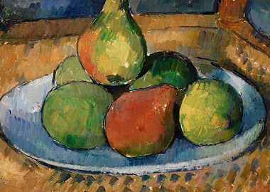 Plate of Fruit on a Chair