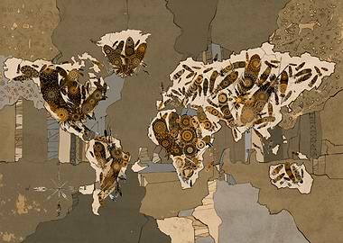 world map native art