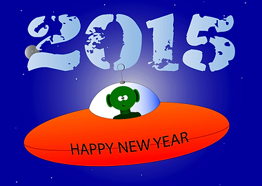 Happy New Year Alien
