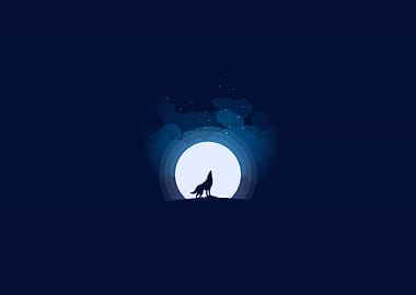 Wolf silhoutte