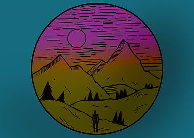 man and the mountain