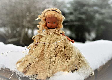 Vintage Snow Doll
