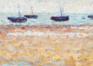 Four Boats at Grandcamp