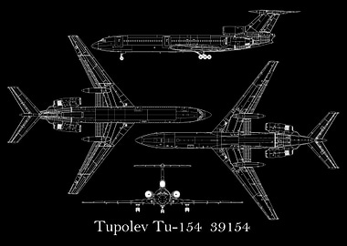 Tupolev Tu154 Blueprint