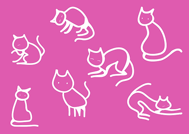 Many Stickman Cats