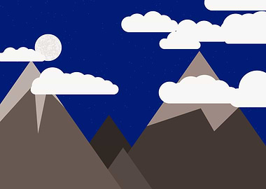 Mountains Panorame Abstrac