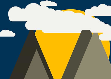 Mountains Panorame Abstrac