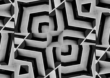 Abstract Black anime