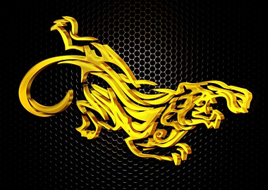 Tiger Golden 3D