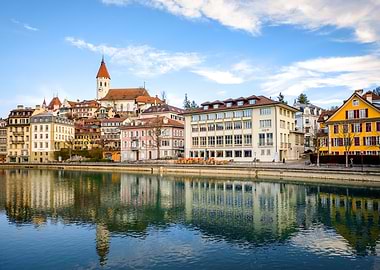 Town Thun in Switzerland