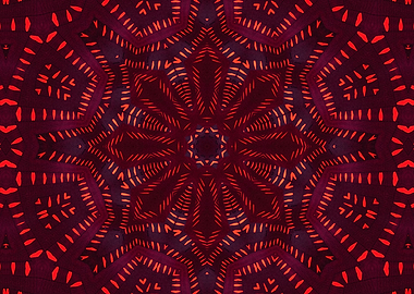 Dark Red Hypnotic Abstract
