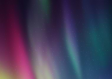 Aurora Synthwave space art