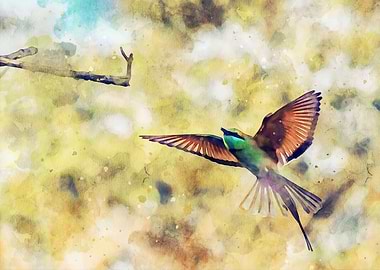 Bee Eater in Flight