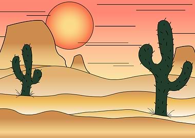 Desert Cartoon