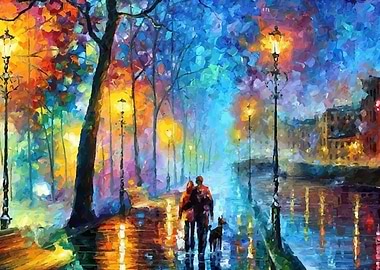 Street tree Leonid Afremov