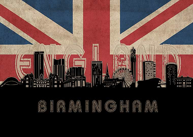 birmingham skyline flag