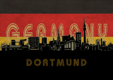 dortmund skyline flag