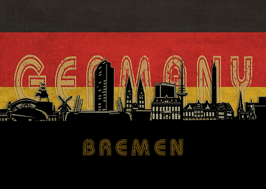 bremen skyline flag