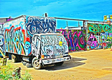 Abandoned truck in LA