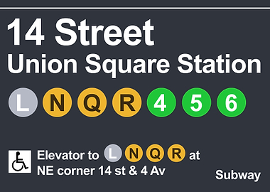 14 street subway sgin