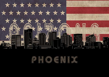 phoenix skyline flag