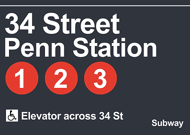 penn station subway sgin