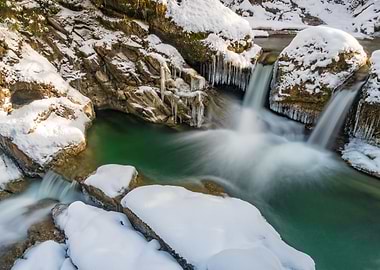 Icy waterfall