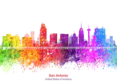 san antoniocolor cityscape