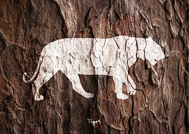 Tiger Wood Silhouette