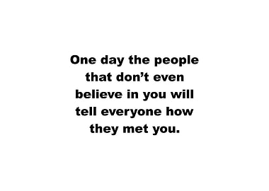 A Message For The Haters